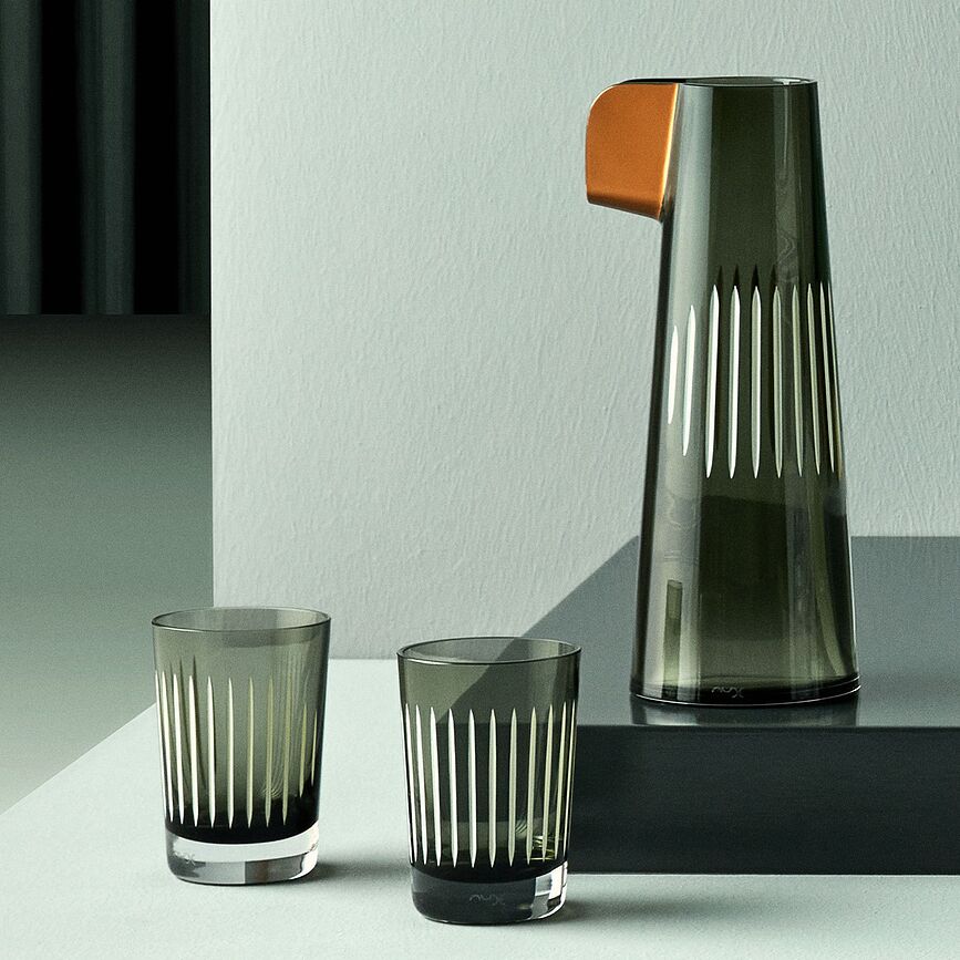 Jarra para Agua Parrot, con 2 vasos, Set de 3 piezas