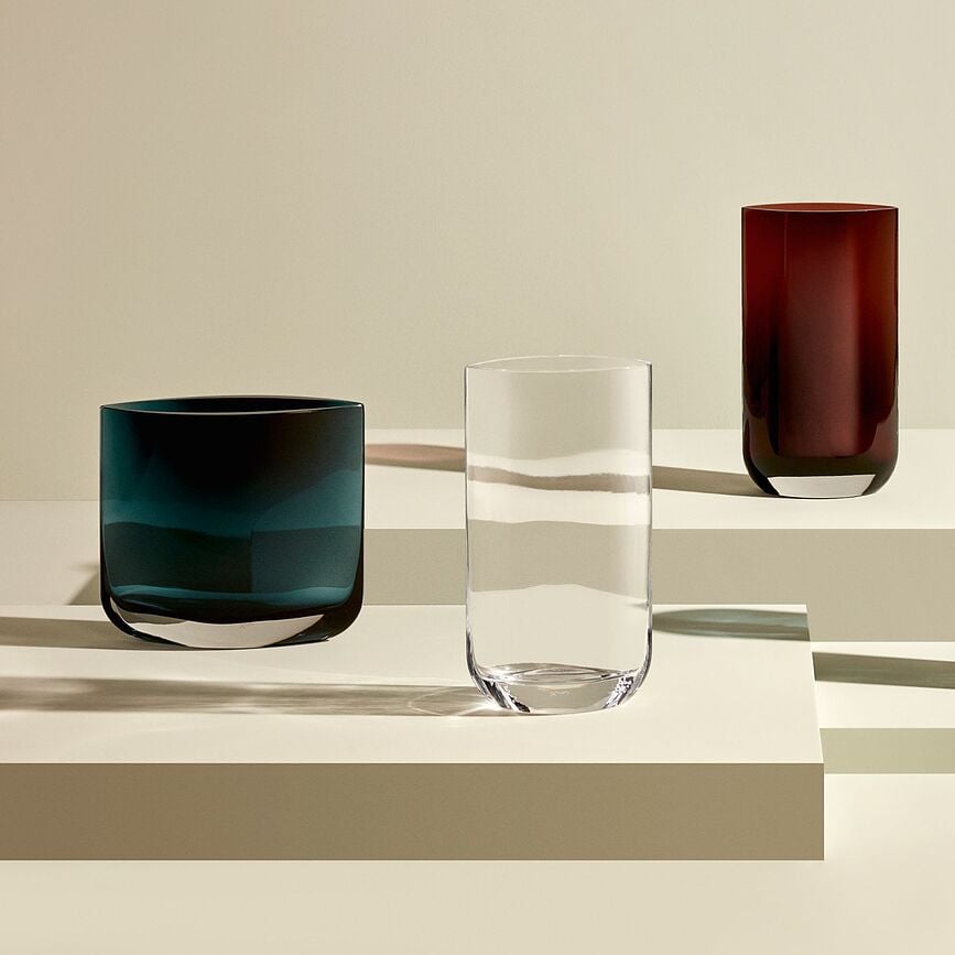 Jarrón Blade, 30 cm, transparente