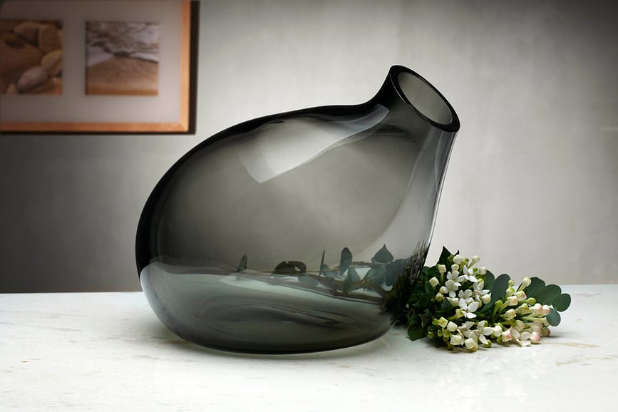 Jarrón Bubble, tamaño S, azul