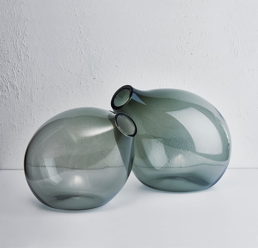 Jarrón Bubble, tamaño S, azul