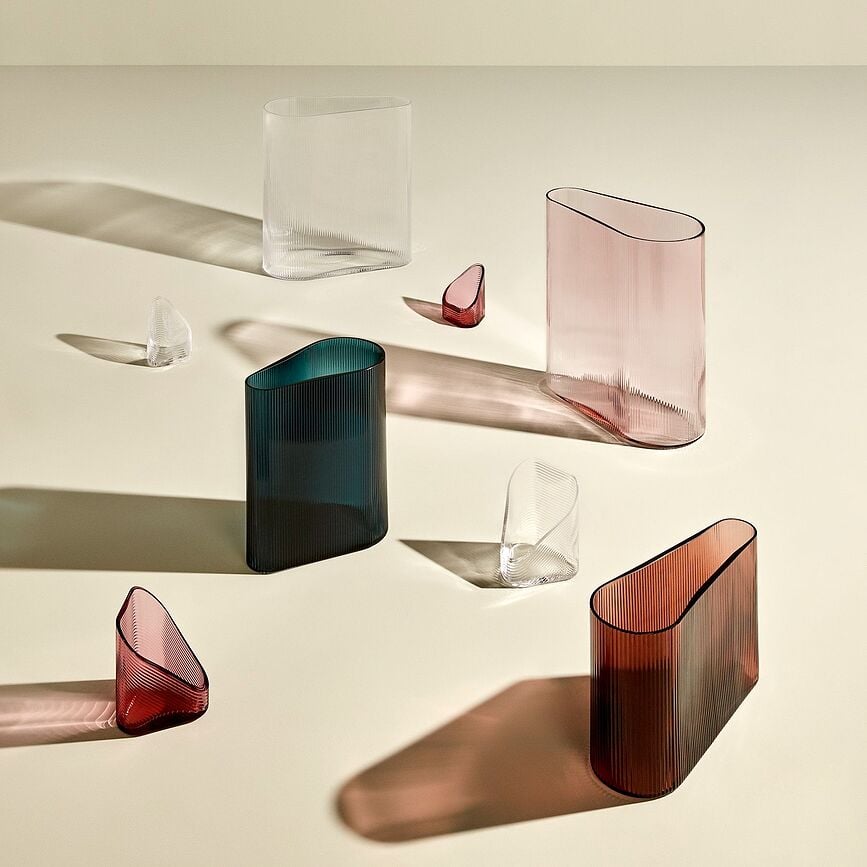 Jarrón Mist, 29 cm, marino