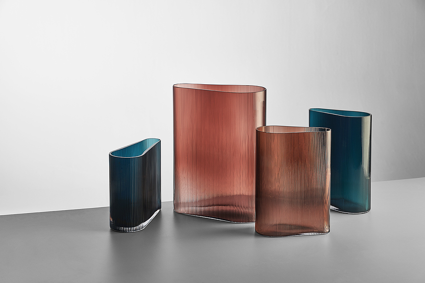 Jarrón Mist, 38 cm, rosa