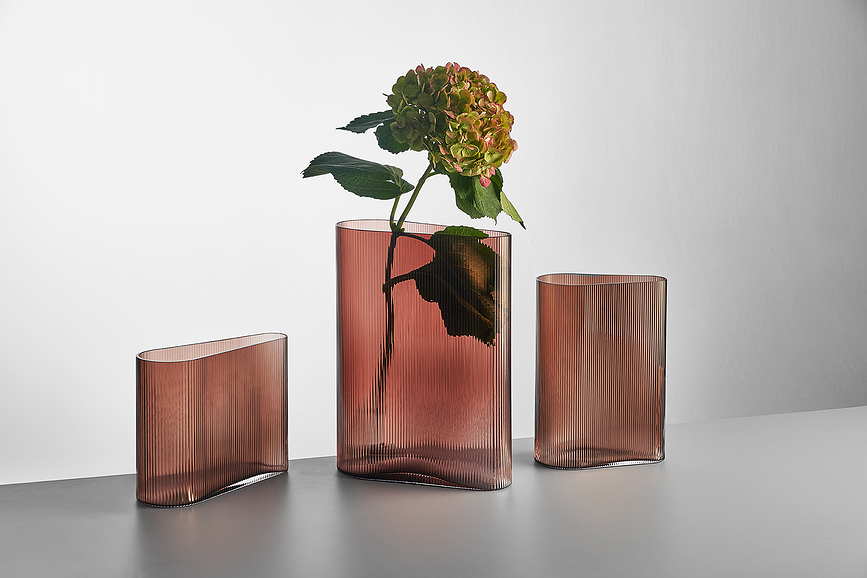 Jarrón Mist, 38 cm, rosa