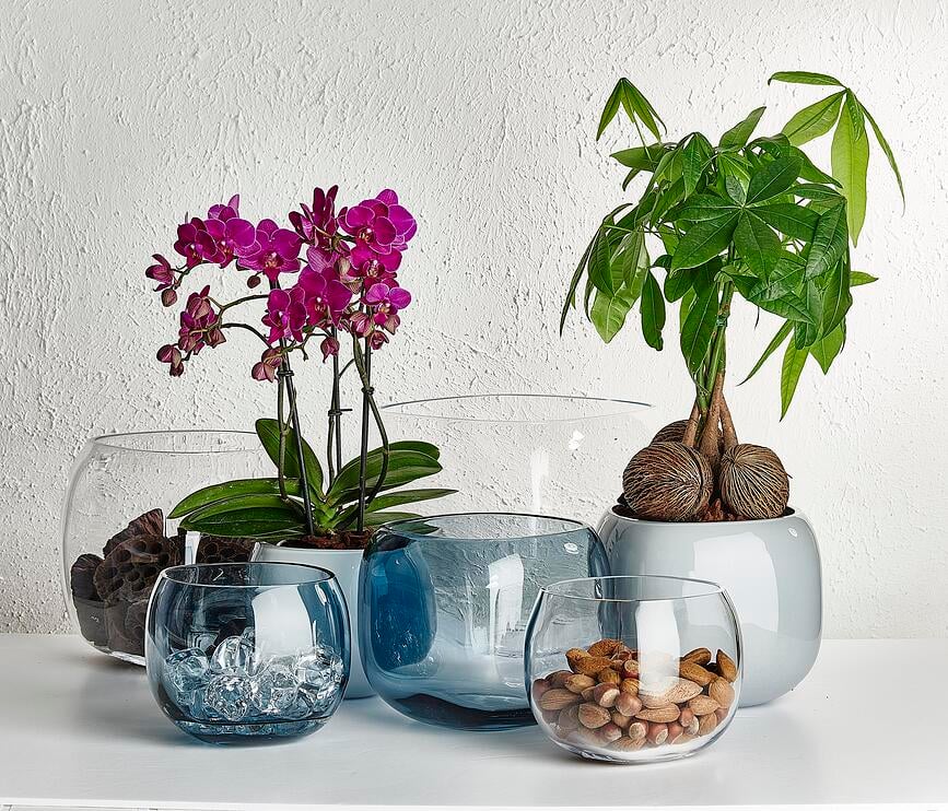 Jarrón Mono Box M, transparente