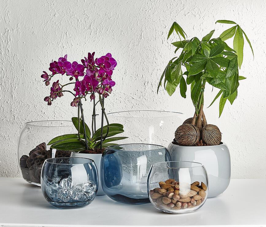 Jarrón Mono Box L, gris