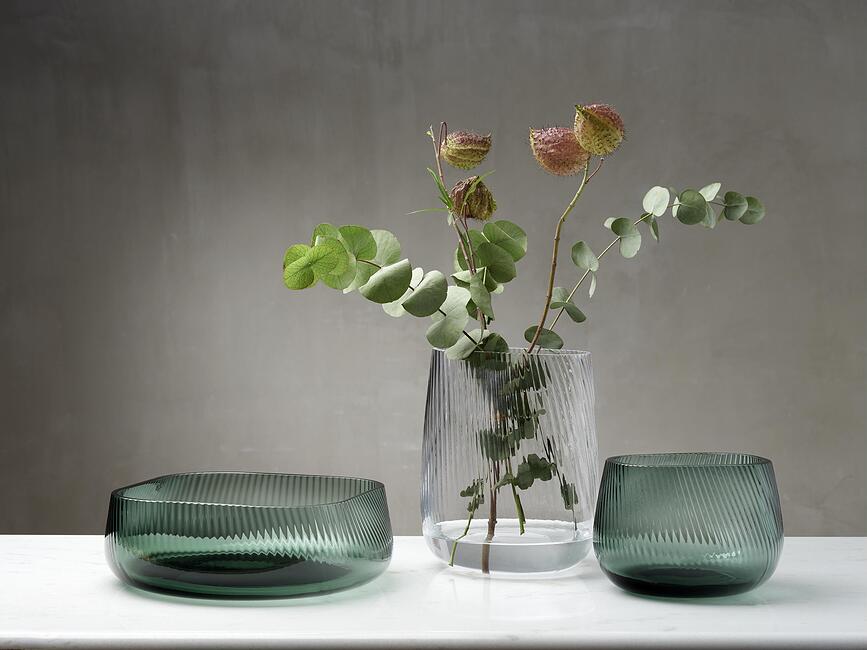 Jarrón Opti, verde, tamaño S