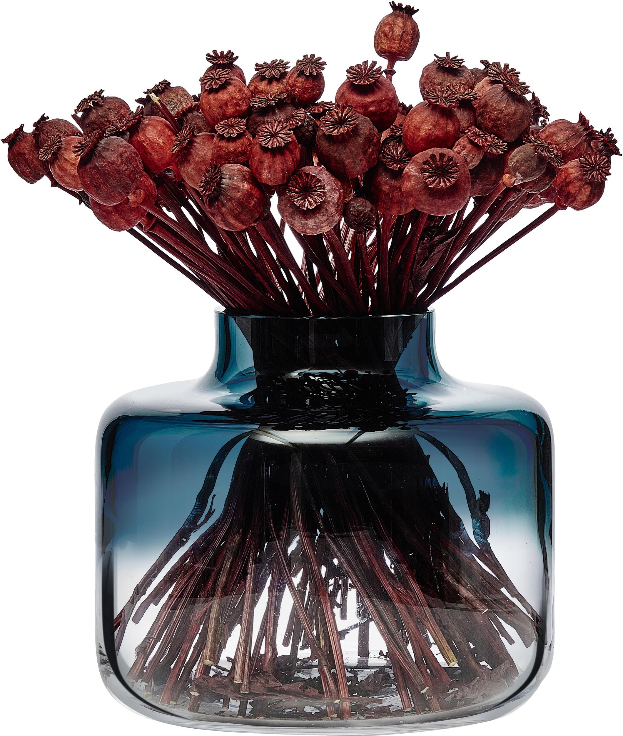 Magnolia Vase L blau