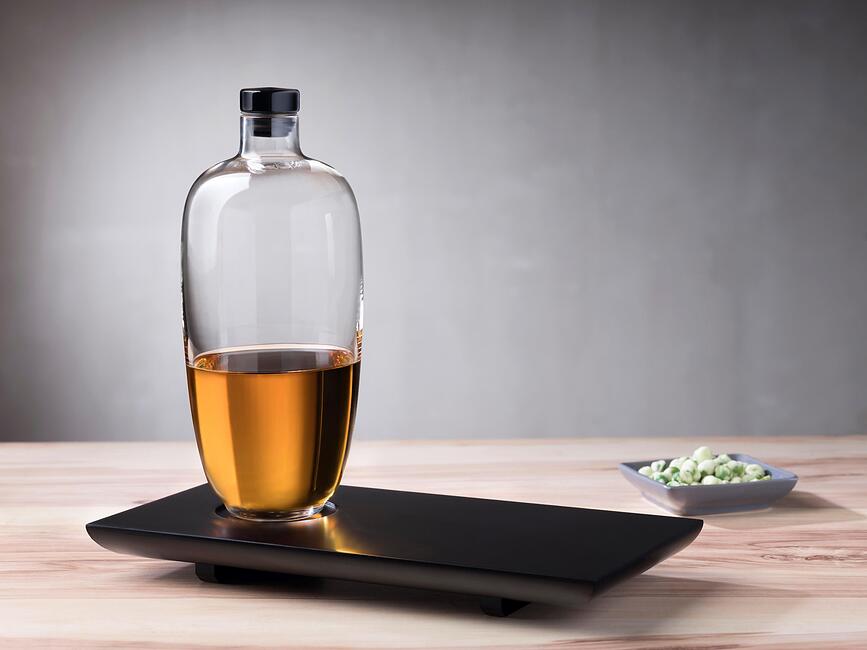 Malt Dekanter za Viski 1,1 L s drvenim pladnjem Set od 2 dijela