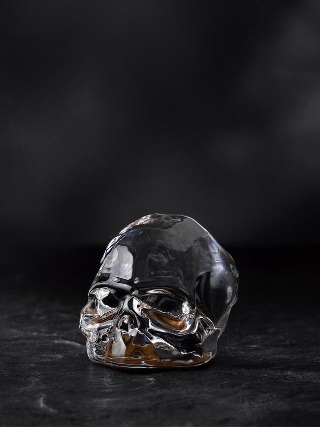 Memento Mori Φιγούρα Κρανίο, μικρό, ιριδίζον πράσινο