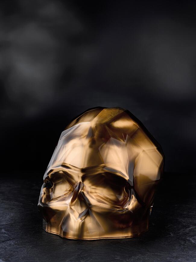 Memento Mori ΦΙΓΟΥΡΑ Κρανίο, μεγάλη, χάλκινη