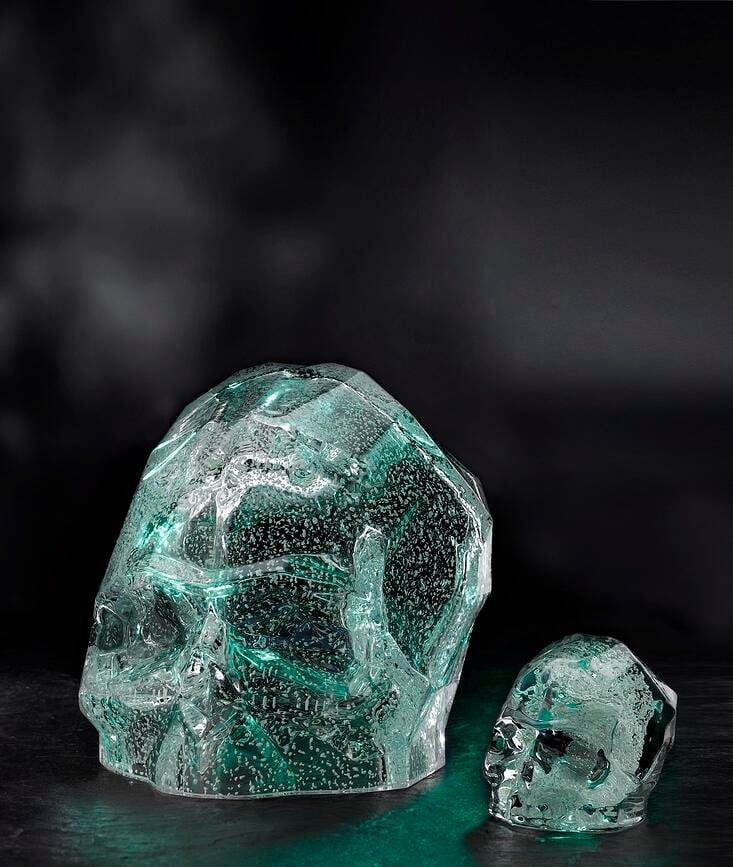 Memento Mori ΦΙΓΟΥΡΑ Κρανίο, μεγάλη, χάλκινη