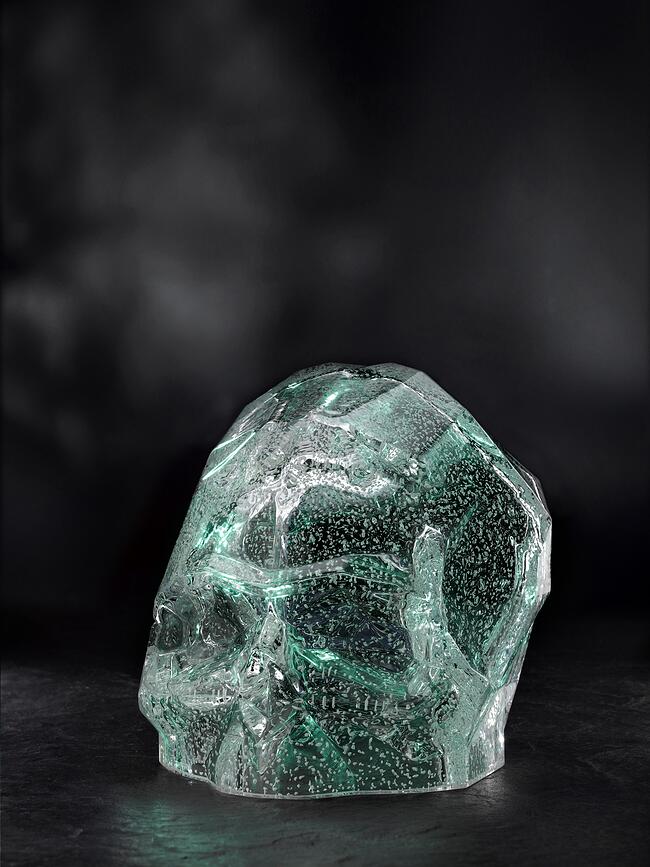 Memento Mori Figura lubanja L bakrena