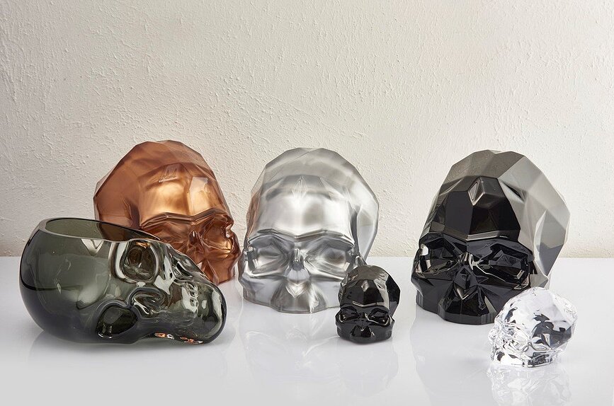 Memento Mori Figura lubanja L bakrena