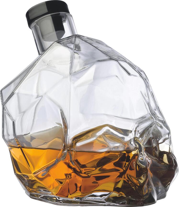 Memento Mori Karaffe für Whisky Schädel