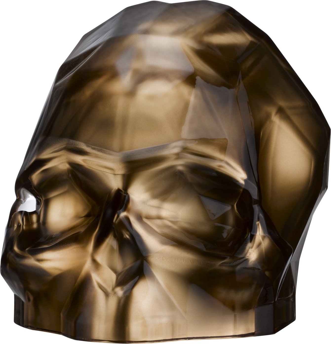Memento Mori Kleine dekorative Figur L Schädel kupferfarben