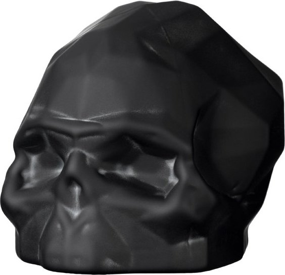 Memento Mori Kleine dekorative Figur S Schädel mattes Schwarz