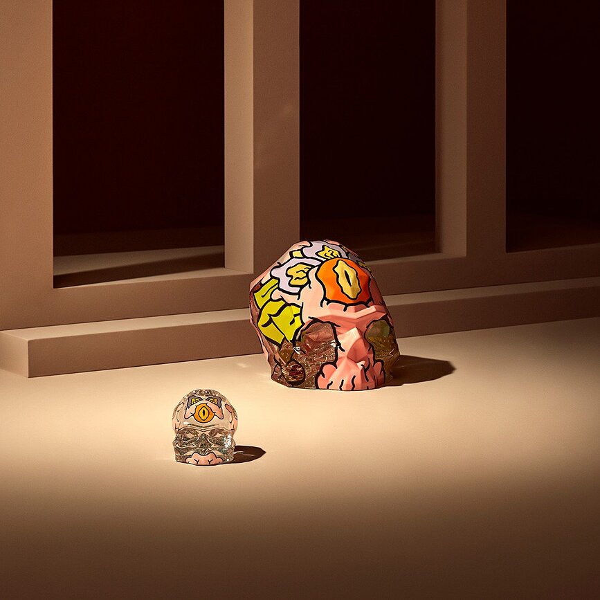 Memento Mori Rock & Pop by Cins3000 Αγαλματίδιο Κρανίο, διακοσμητικό, μέγεθος S