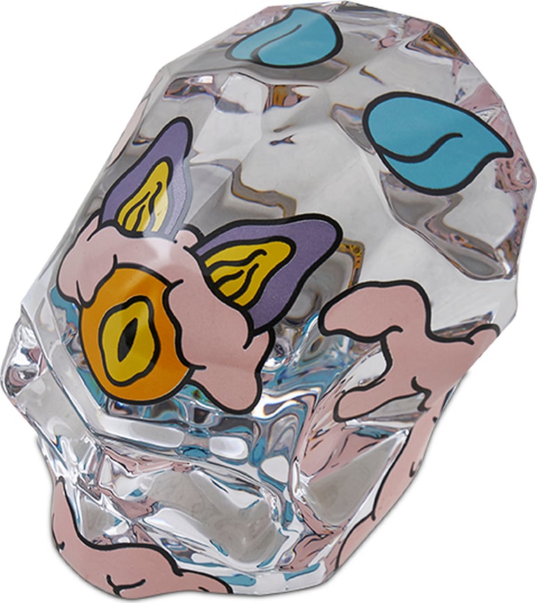 Memento Mori Rock & Pop by Cins3000 Figurica lobanja, dekorativna, velikost S