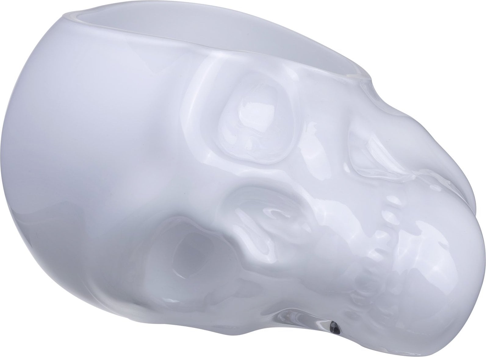 Memento Mori Schale 24 cm Schädel weiß