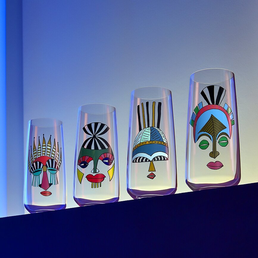 Mirage Rock & Pop Verres, Lot de 4