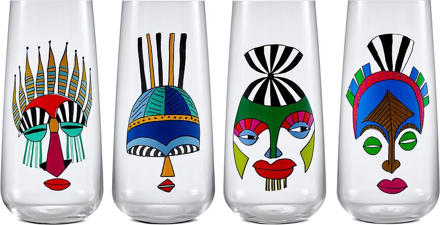 Mirage Rock & Pop Verres, Lot de 4