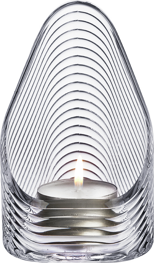 Mist Tealight holder S transparent