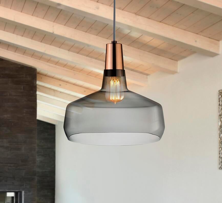 Mono Lampa viseća široka dimljena