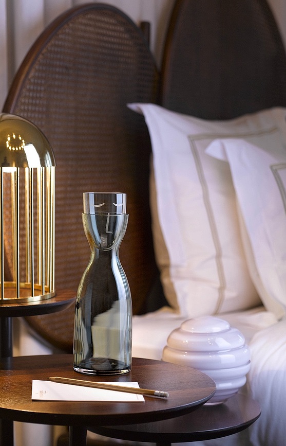 Mr. & Mrs. Karafa za vodo s kozarcem, 700 ml, prozorna, 2-delni set