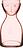 Mr. & Mrs. Karaff med glas, 850 ml, rosa, 2 delar