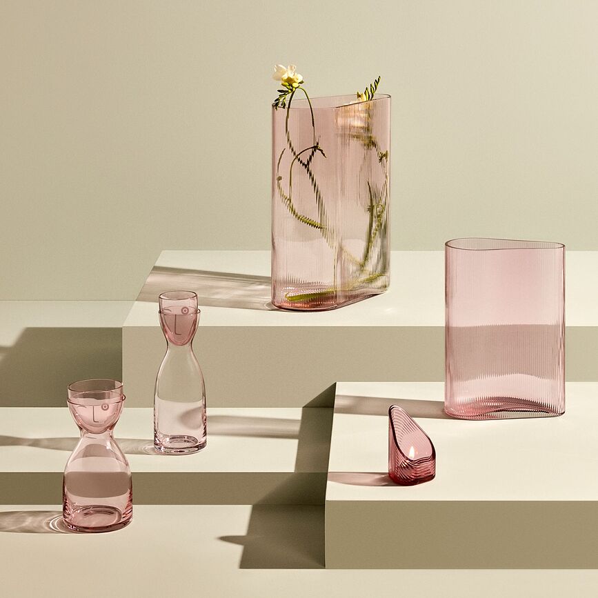 Mr. & Mrs. Καράφα με Ποτήρι, 850 ml, διάφανη, 2 τμχ