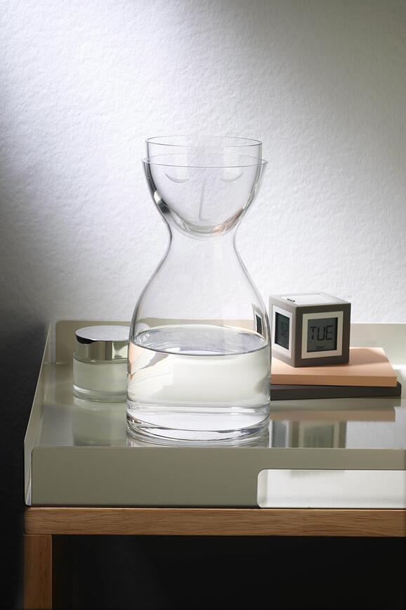 Mr. & Mrs. Καράφα με Ποτήρι, 850 ml, διάφανη, 2 τμχ