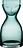 Mr. & Mrs. Water decanter 850 ml green with glass 2 el.