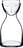 Mr. & Mrs. Water decanter 850 ml transparent with glass 2 el.