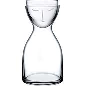 Mr. & Mrs. Water decanter 850 ml transparent with glass 2 el.