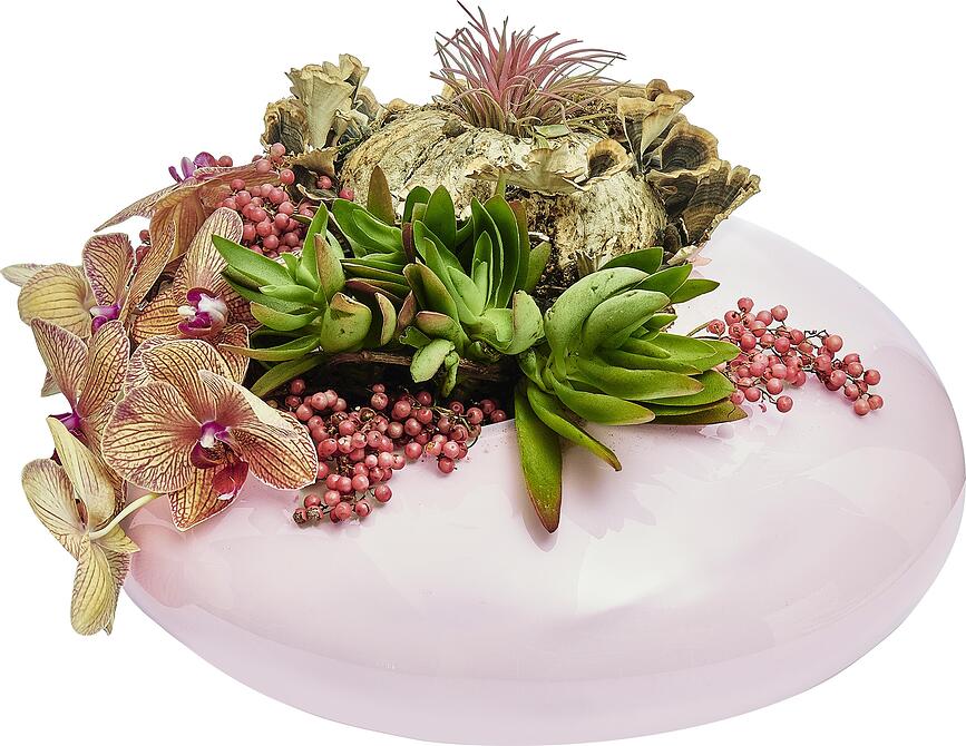 Nacre Βάζο M, ροζ