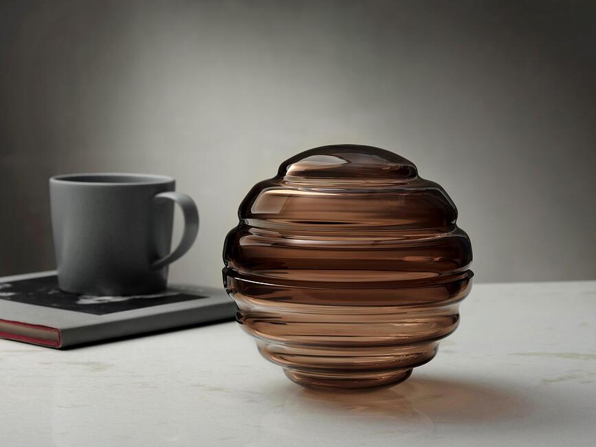 Nest Bonbonnière, taille L, caramel