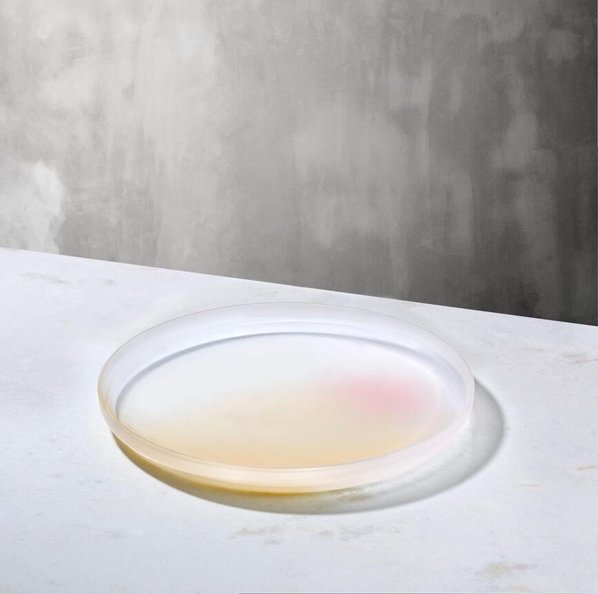 Plato llano Pigmento, 28 cm, rosa