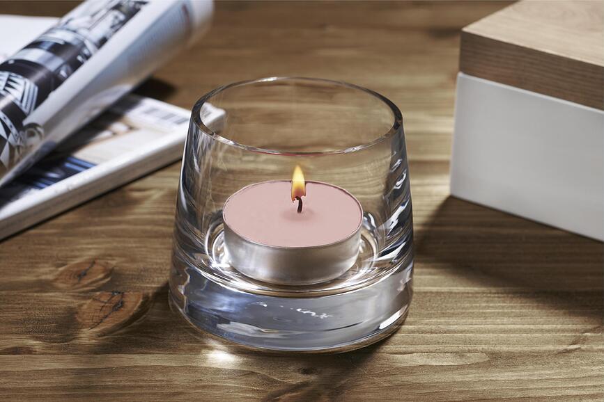 Portavelas para velas de té Joy M, ámbar, 2 unidades