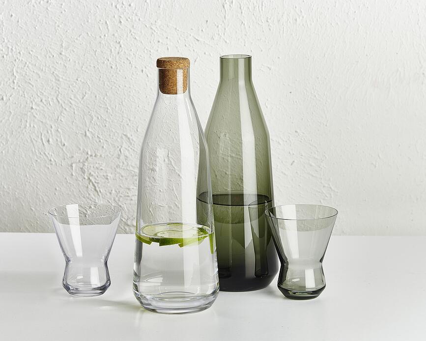 Rhythm Carafe à Eau avec Verre, Set 2 pièces