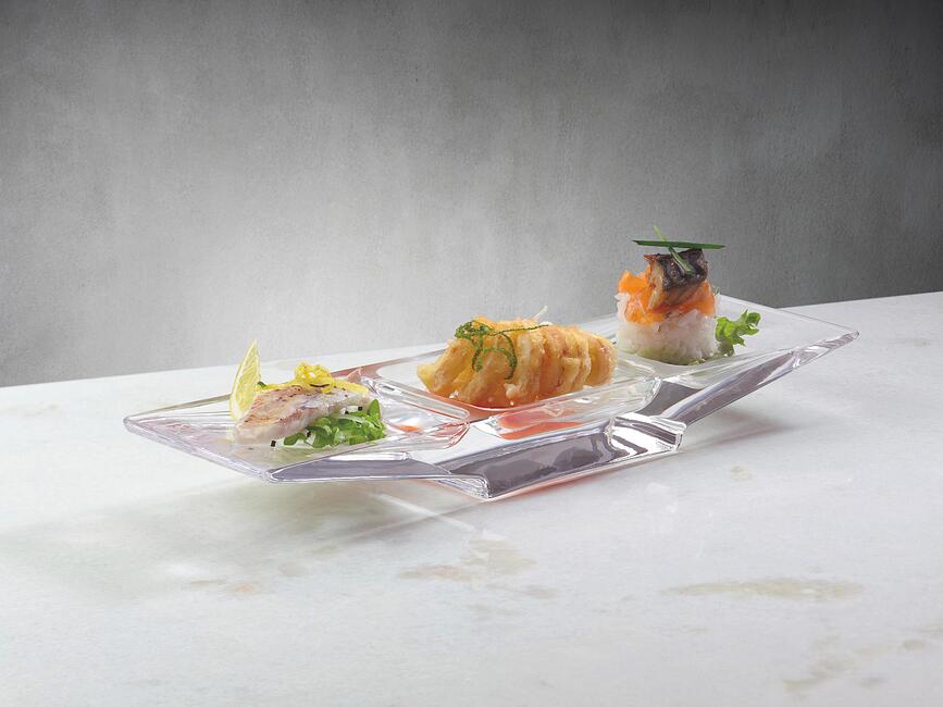 Silhouette Présentoir de Service triple, rond