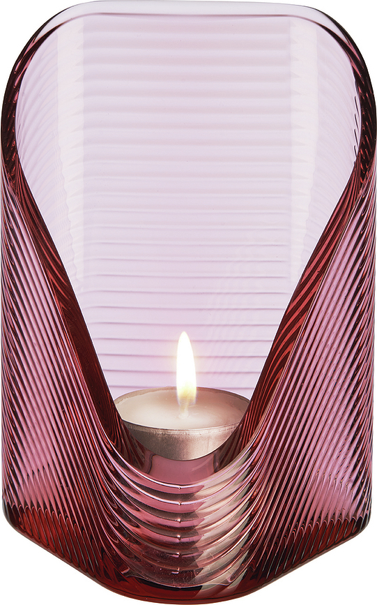 Theelichthouder Mist M roze