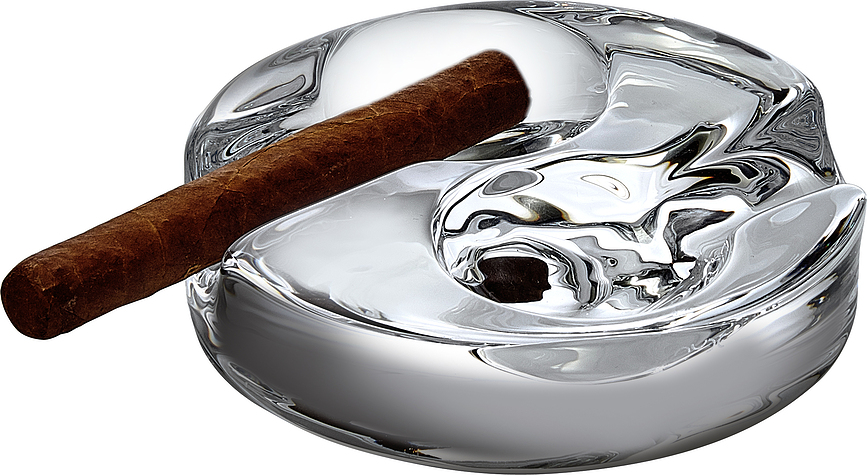 Vaso de whisky Hemingway & Altruist, con cenicero, Set de 2 piezas