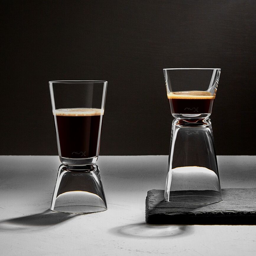 Vasos de doble pared para espresso Dual, Set de 2 piezas