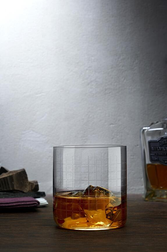 Vasos de whisky Finesse Grid, 300 ml, 4 unidades