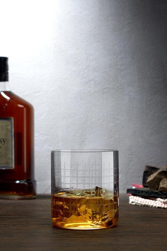 Vasos de whisky Finesse Grid, 300 ml, 4 unidades