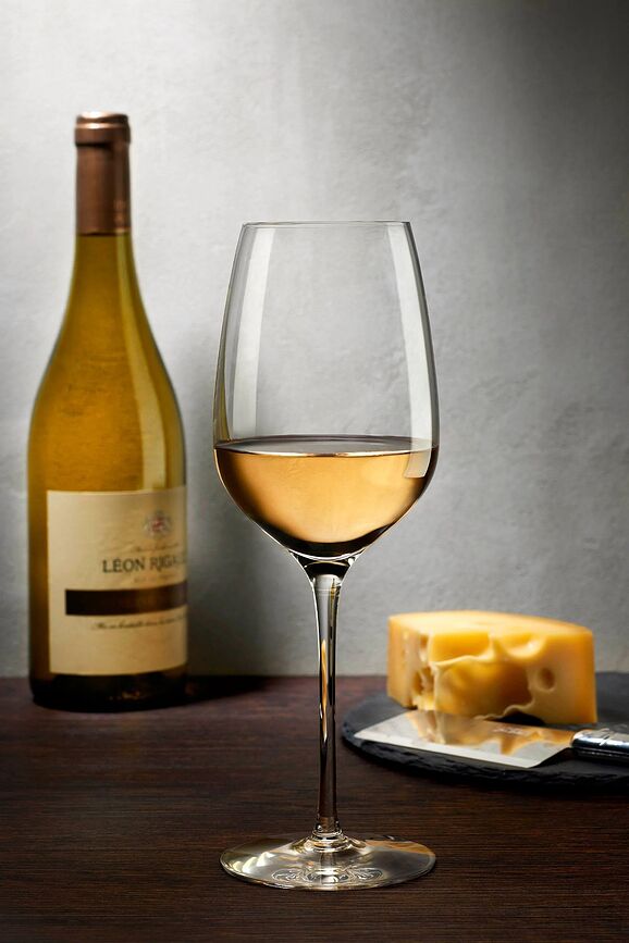 Whisper Verres à Vin pour vin blanc, Lot de 2