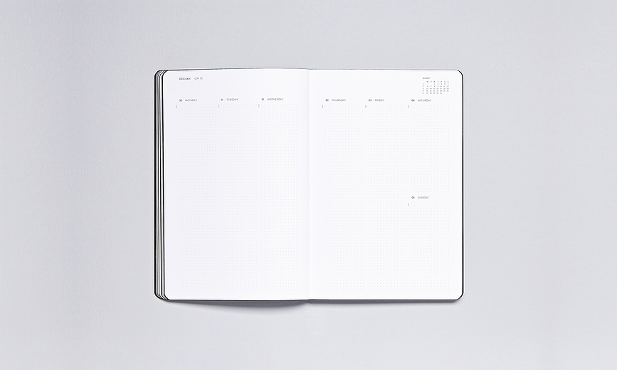 Agenda 2025 Ace of Hearts M, 176 páginas, de puntos, 120 g/m²