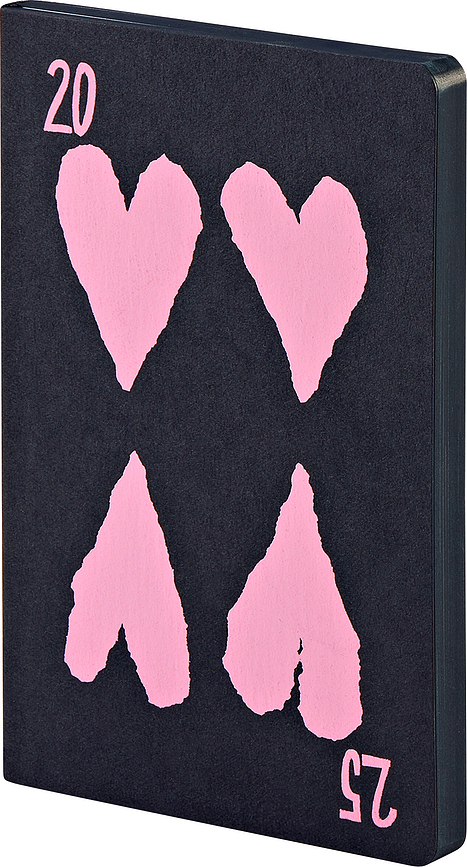 Agenda 2025 Ace of Hearts M, 176 páginas, de puntos, 120 g/m²