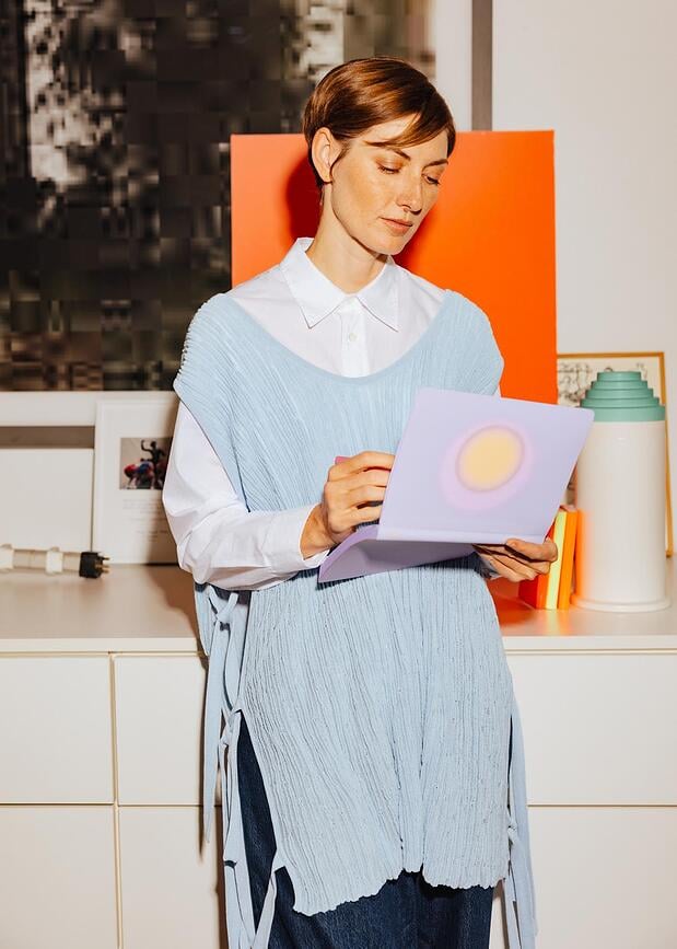 Cuaderno punteado Colour Clash Burn L, 176 páginas, 120 g/m²