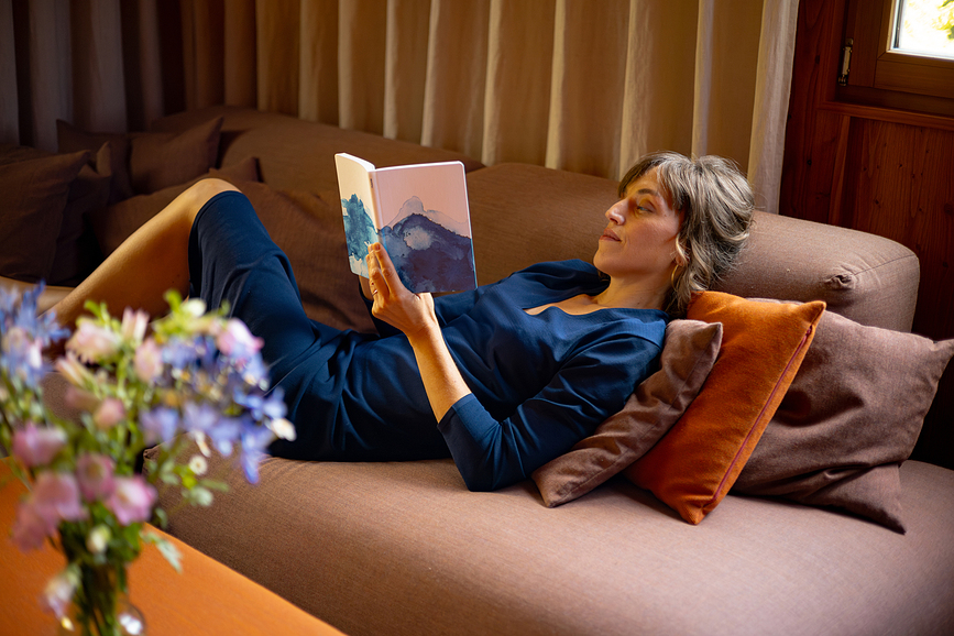 Flow Blue Lake Σημειωματάριο με τελείες, μέγεθος Μ, 176 σελίδες, 120 g/m²